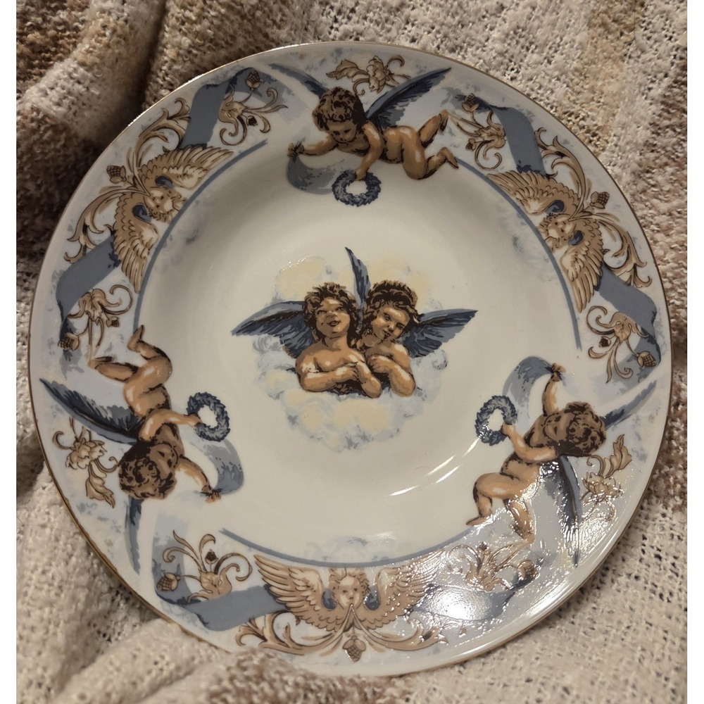 Set of 4 Rafaels Angel ~ Tienshan Fine China ~ 8" Soup/Salad Bowl EUC No Chips